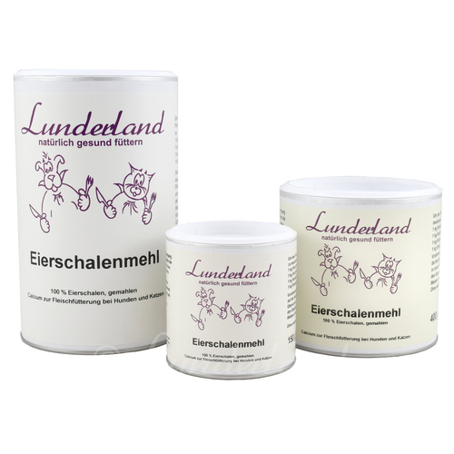Lunderland Bio-Eierschalenmehl 400 g für Katzen