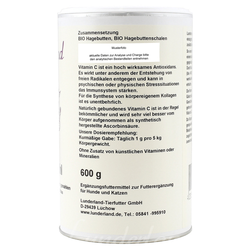 weitere Abbildung Lunderland Bio-Hagebuttenmehl 600 g fr Katzen