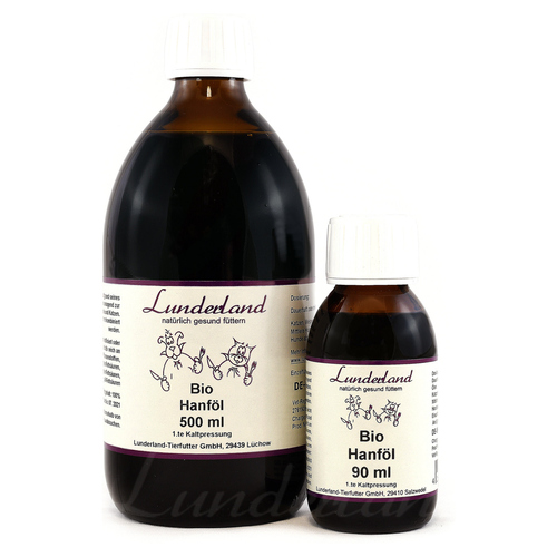 Lunderland Bio-Hanföl 500 ml für Katzen