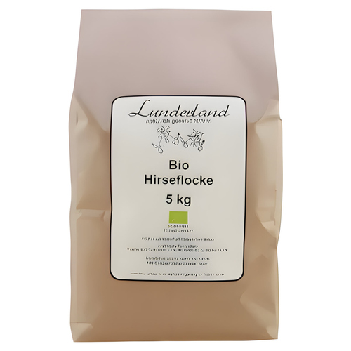 Lunderland Bio-Hirseflocke 5 kg für Hunde
