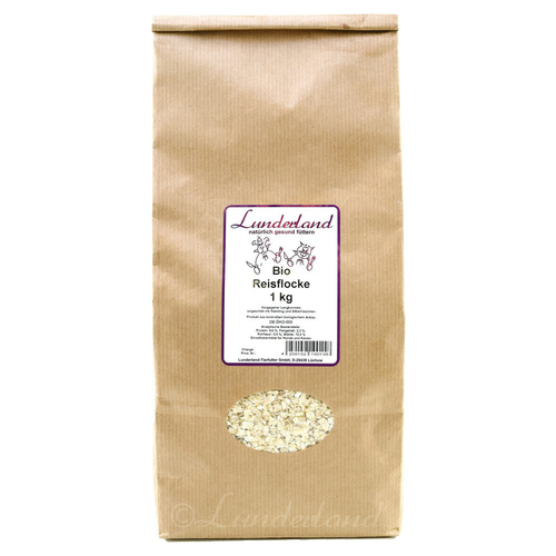 Lunderland Bio-Reisflocke 1 kg für Hunde