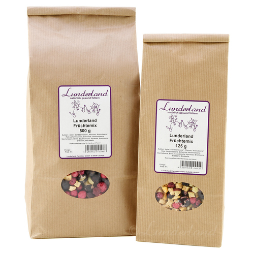 Lunderland Früchtemix 500 g für Hunde
