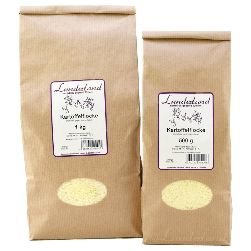 Lunderland Kartoffelflocke 500 g für Hunde