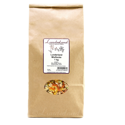Lunderland Mixflocke 1 kg für Hunde
