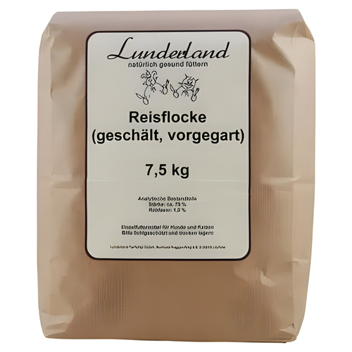 Lunderland Reisflocke 7,5 kg für Hunde