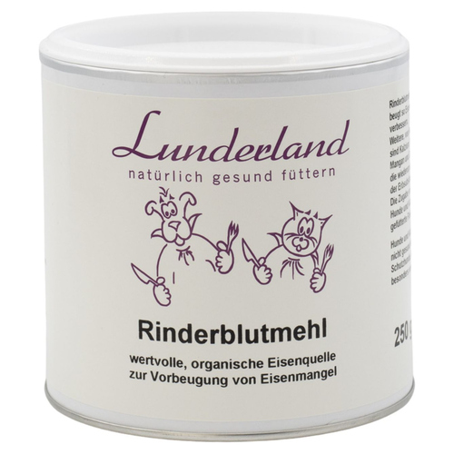 Lunderland Rinderblutmehl 250 g für Hunde