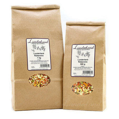 Lunderland Rübenmix 1 kg für Hunde