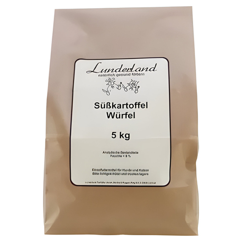 Lunderland Süßkartoffel-Würfel 5 kg für Hunde