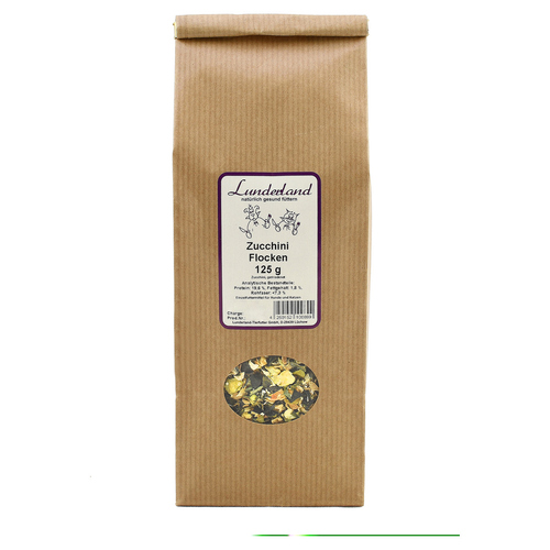 Lunderland Zucchiniflocke 125 g für Hunde