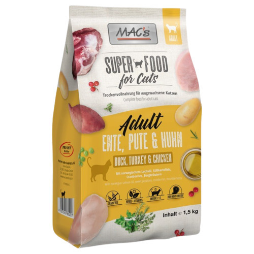 MACs Adult Ente, Pute & Huhn 7 kg