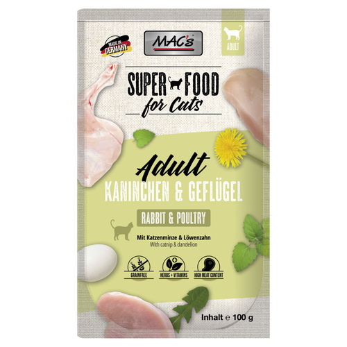MACs Adult Kaninchen & Geflügel 100 g - 12 Stück