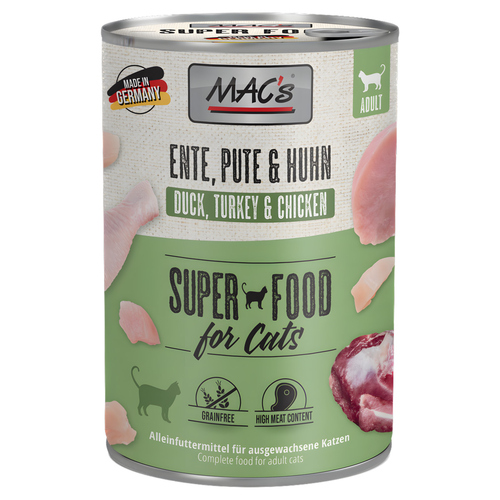 MACs Ente, Pute & Huhn 400 g - 6 Stück