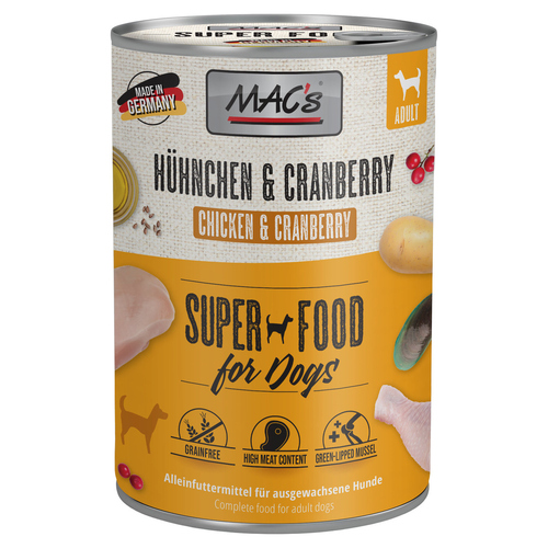 MACs Hühnchen & Cranberry 400 g - 6 Stück