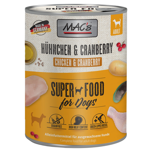 MACs Hühnchen & Cranberry 800 g - 6 Stück