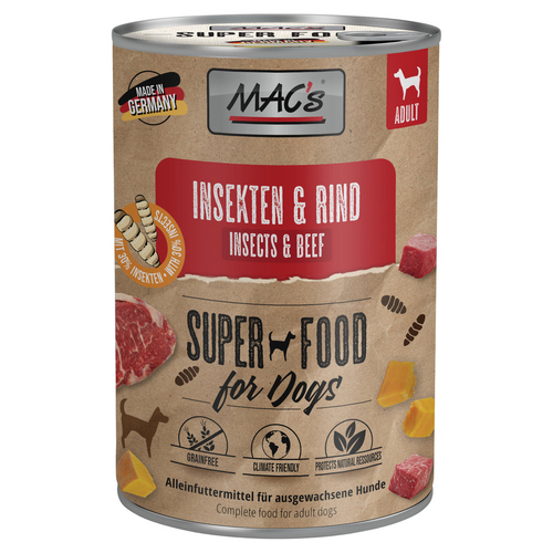 MACs Insekten & Rind 400 g - 6 Stück