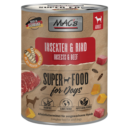 MACs Insekten & Rind 750 g - 6 Stück