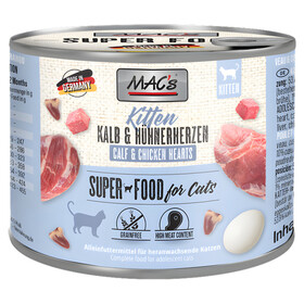 Abbildung MACs Kitten Kalb & Hhnerherzen 200 g - 6 Stck