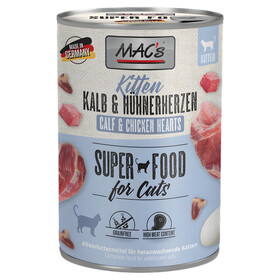Abbildung MACs Kitten Kalb & Hhnerherzen 400 g - 6 Stck