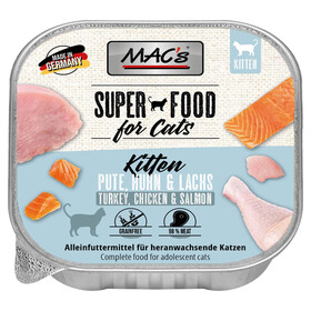 Abbildung MACs Kitten Pute, Huhn & Lachs 85 g - 16 Stck