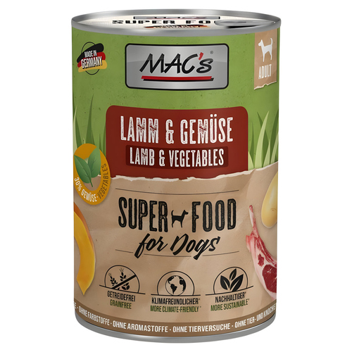 MACs Lamm & Gemüse 400 g - 6 Stück