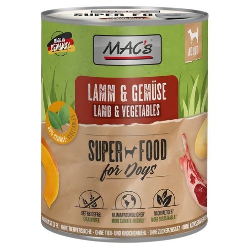 MACs Lamm & Gemüse 800 g - 6 Stück