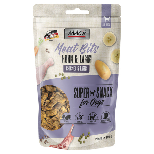 MACs Meat Bits Huhn & Lamm 120 g - 9 Stück