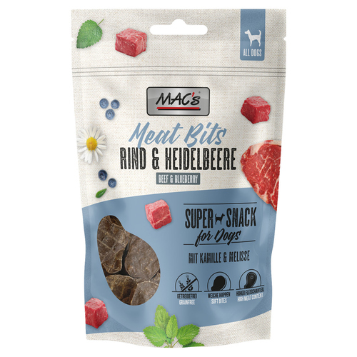 MACs Meat Bits Rind & Heidelbeere 90 g