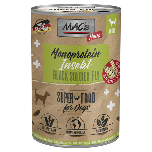 MACs Mono Insekten 375 g - 6 Stück