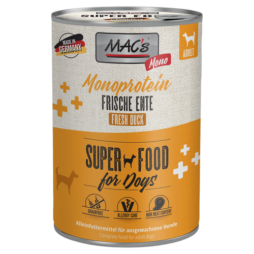 MACs Mono Sensitive mit Ente 400 g - 6 Stück