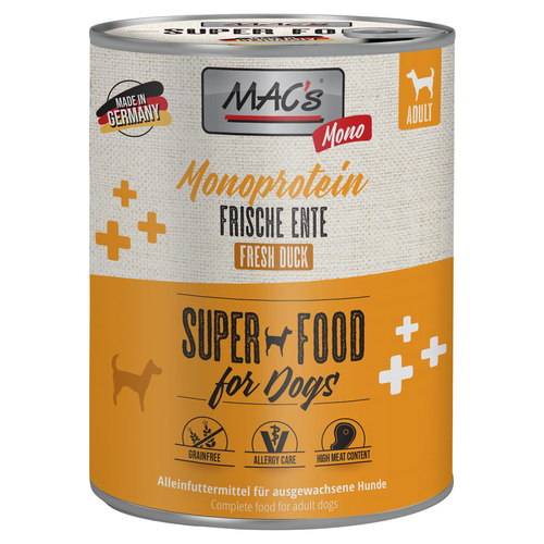 MACs Mono Sensitive mit Ente 800 g - 6 Stück