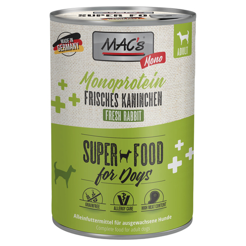 MACs Mono Sensitive mit Kaninchen 400 g - 6 Stück