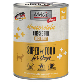 Abbildung MACs Mono Sensitive mit Pute fr Hunde 800 g - 6 Stck