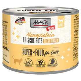 Abbildung MACs Mono Sensitive mit Pute fr Katzen 200 g - 6 Stck