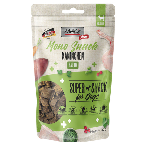 MACs Mono Snack Kaninchen 100 g - 9 Stück