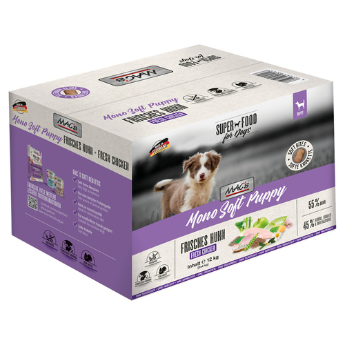 MACs Mono Soft Puppy Frisches Huhn 12 kg