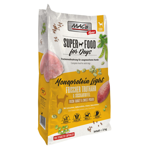 MACs Monoprotein Light frischer Truthahn 3 kg