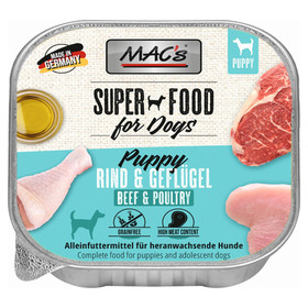 Abbildung MACs Puppy Rind & Geflgel 150 g - 10 Stck