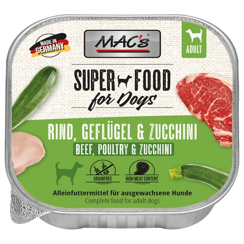 MACs Rind, Geflügel & Zucchini 150 g - 10 Stück