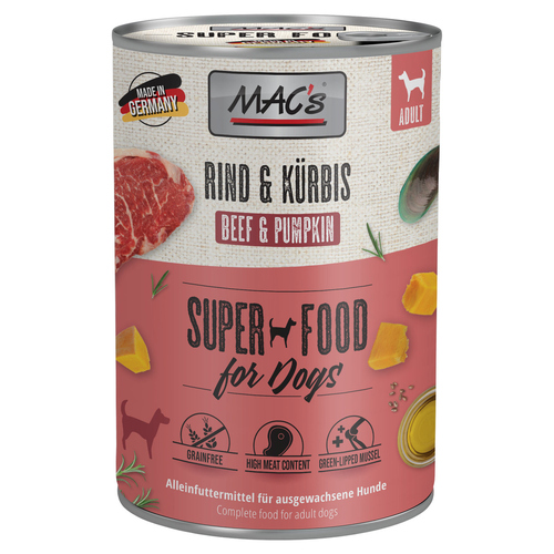 MACs Rind & Kürbis 400 g - 6 Stück