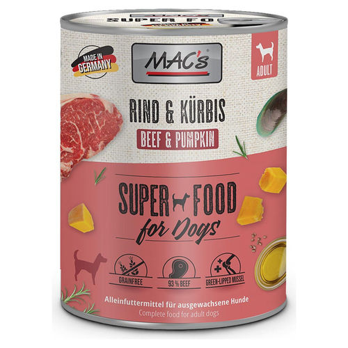 MACs Rind & Kürbis 800 g - 6 Stück