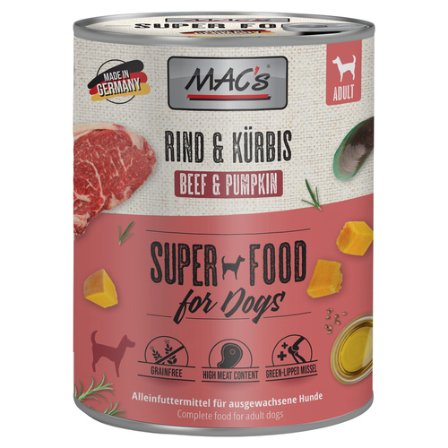 MACs Rind & Kürbis 800 g - 6 Stück