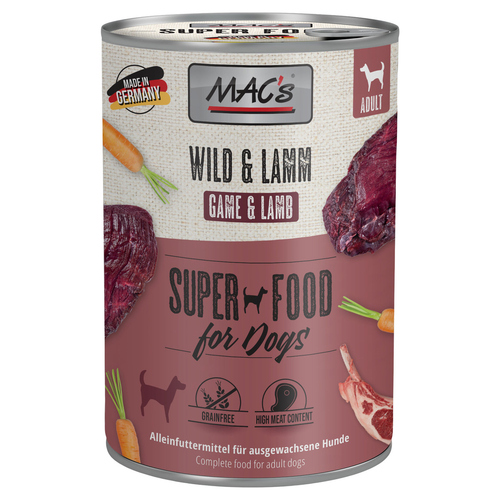 MACs Wild & Lamm 400 g - 6 Stück