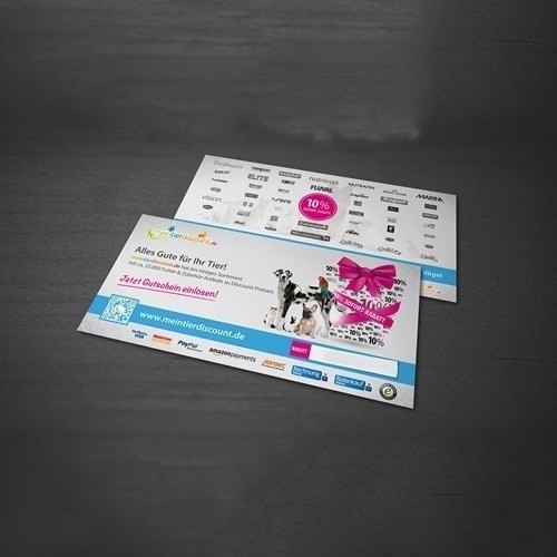 Mein Tierdiscount Geschenkgutschein, Gutschein 100 EUR