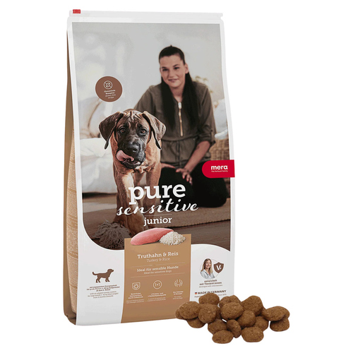 Mera Dog Pure Sensitive Junior Truthahn & Reis 4 kg