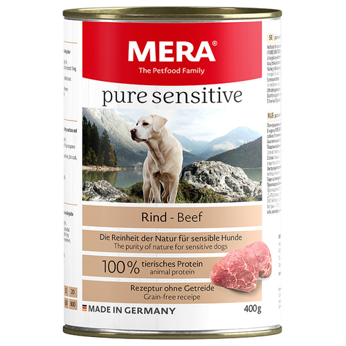 Mera Dog Pure Sensitive Meat Rind 400 g - 6 Stück