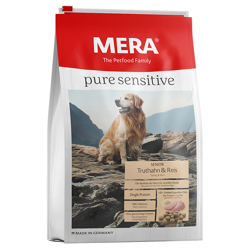 Mera Dog Pure Sensitive Senior Truthahn & Reis 1 kg