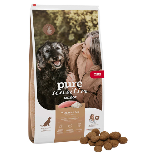 Mera Dog Pure Sensitive Senior Truthahn & Reis 1 kg