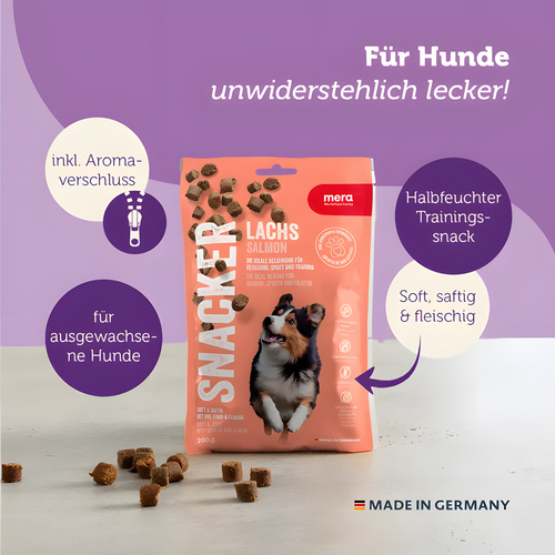 weitere Abbildung Mera Dog Snacker Lachs 200 g
