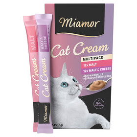 Abbildung Miamor Cat Cream Malt-Cream Vorteilspack 24 x 15 g - 4 Stck