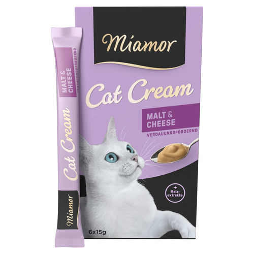 Miamor Cat Cream Malt & Cheese Cream 6 x 15 g - 11 Stück